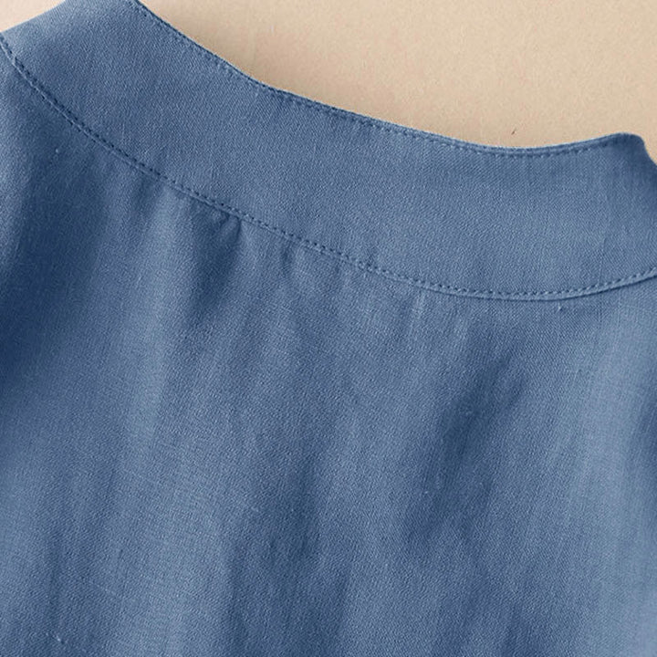 Buddha Stones Casual damesblouse met V-hals en Mouwlengte . - image 6