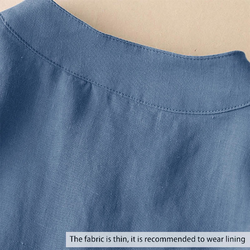 Buddha Stones Casual damesblouse met V-hals en Mouwlengte . - image 1