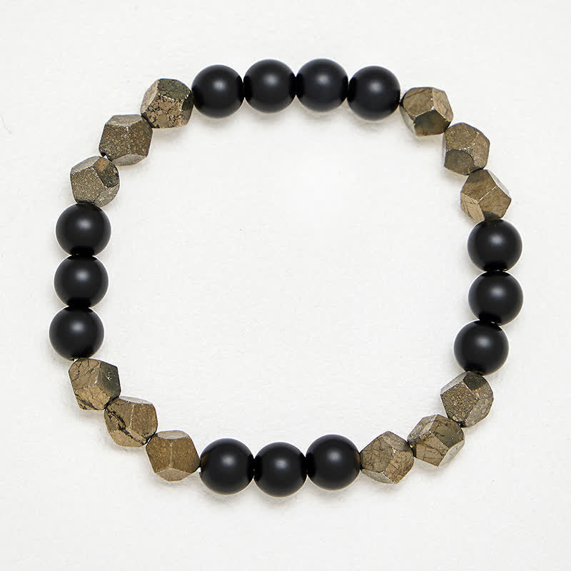 Buddha Stones Pyriet Wealth gefacetteerde kralen vintage Armband - image 3