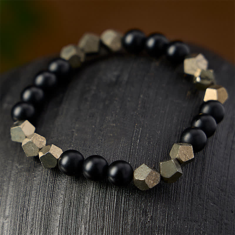 Buddha Stones Pyriet Wealth gefacetteerde kralen vintage Armband - image 2