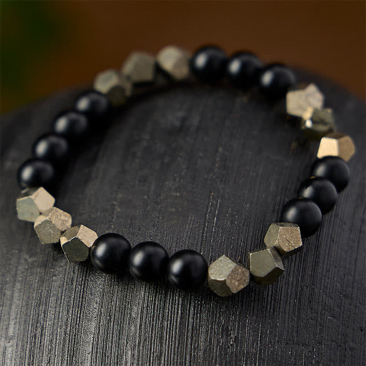 Buddha Stones Pyriet Wealth gefacetteerde kralen vintage Armband - image 2