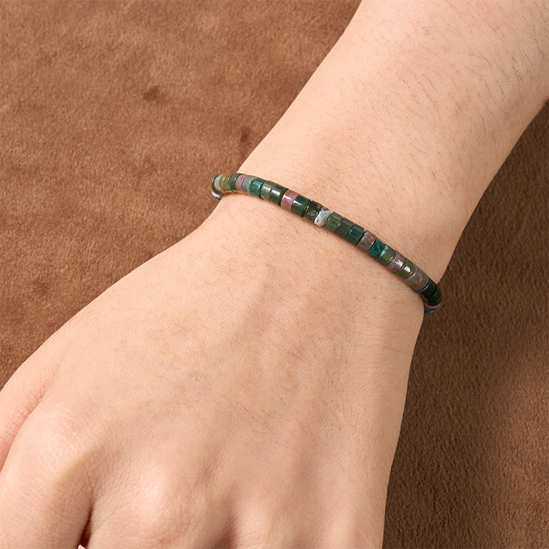 Buddha Stones Lapis Lazuli Truth Rechtgesneden Platte Armband - image 5