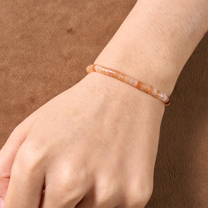Buddha Stones Lapis Lazuli Truth Rechtgesneden Platte Armband - image 14