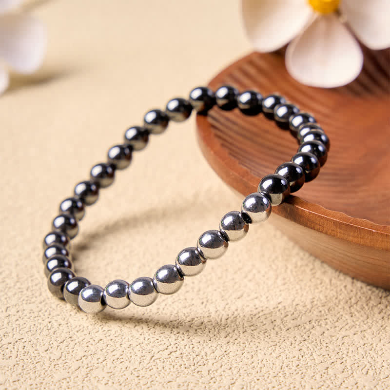 Buddha Stones Ronde Armband met hematiet als aardingselement - image 1
