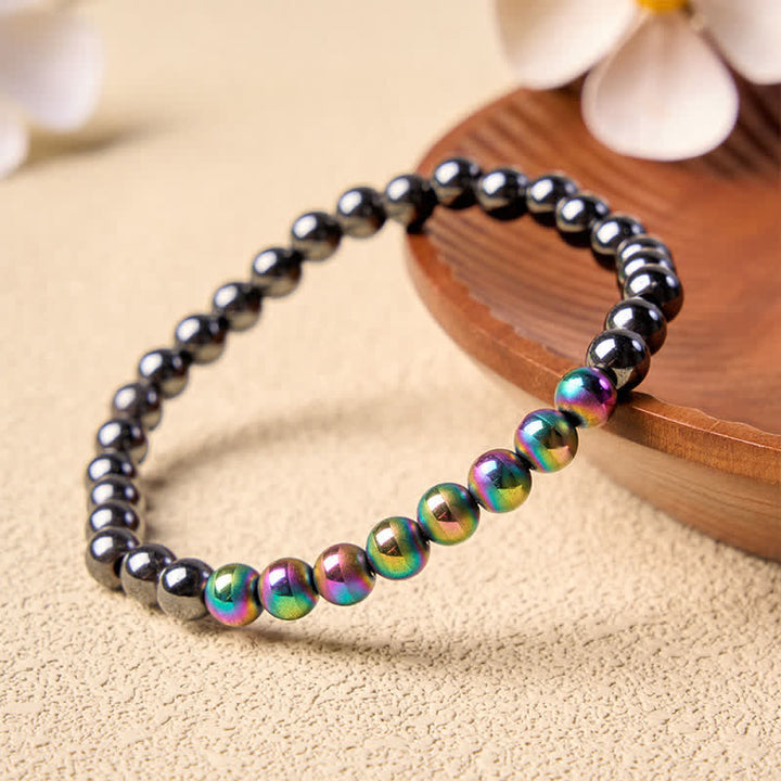 Buddha Stones Ronde Armband met hematiet als aardingselement - image 8
