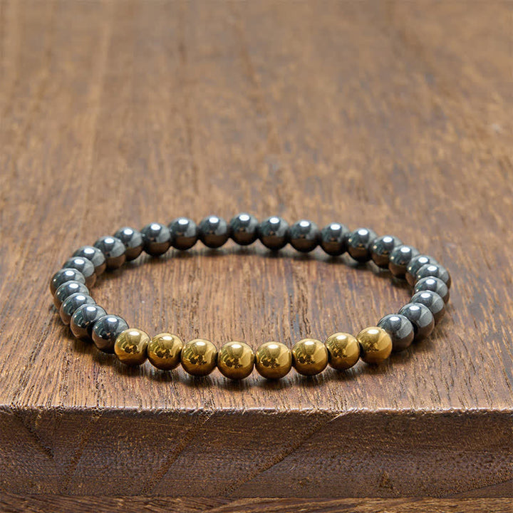 Buddha Stones Ronde Armband met hematiet als aardingselement - image 14
