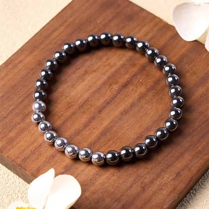 Buddha Stones Ronde Armband met hematiet als aardingselement - image 2