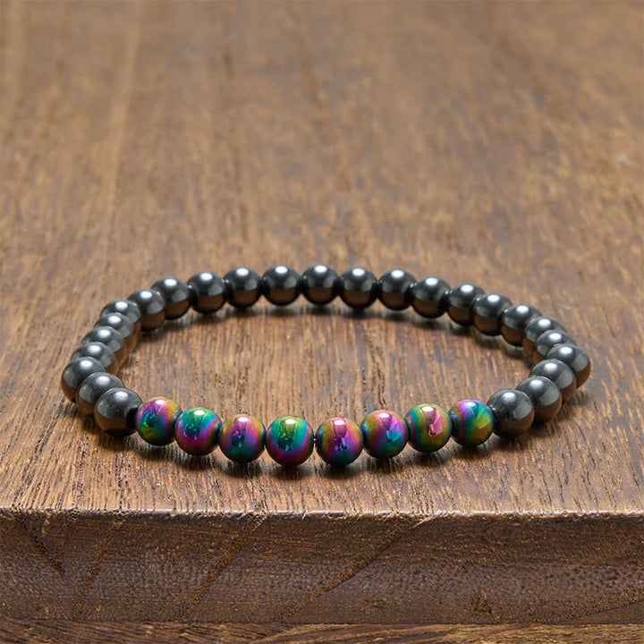 Buddha Stones Ronde Armband met hematiet als aardingselement - image 10