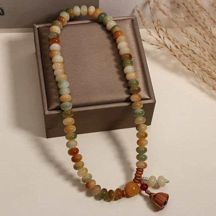 Buddha Stones Witte Bodhizaad Lotus Zuiverheid Dubbele Armband - image 4
