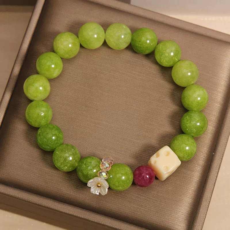 Buddha Stones Helende Armband met peridotbloembedeltje - image 4