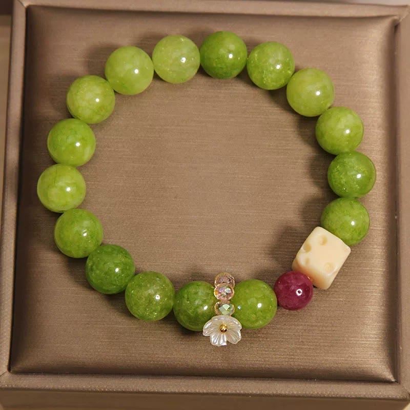 Buddha Stones Helende Armband met peridotbloembedeltje - image 2