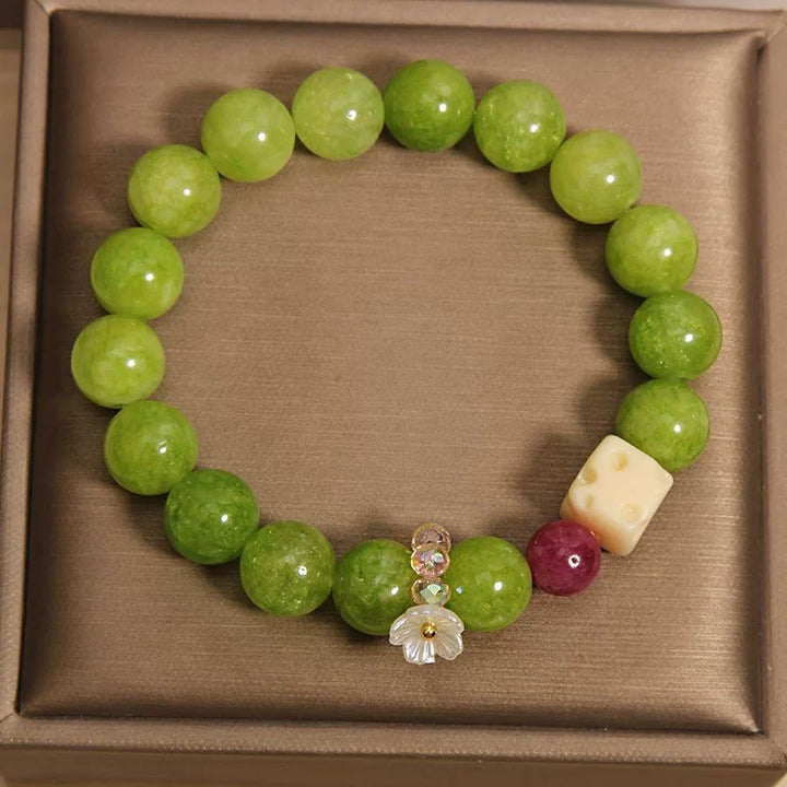 Buddha Stones Helende Armband met peridotbloembedeltje - image 2