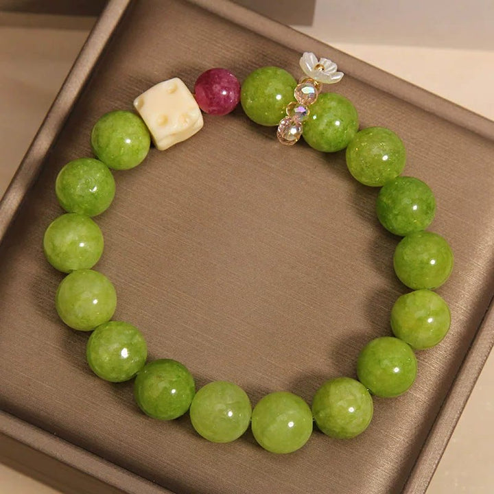Buddha Stones Helende Armband met peridotbloembedeltje - image 3