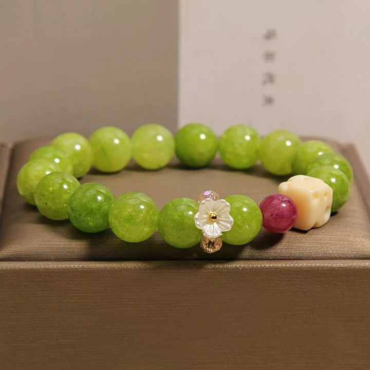 Buddha Stones Helende Armband met peridotbloembedeltje - image 7