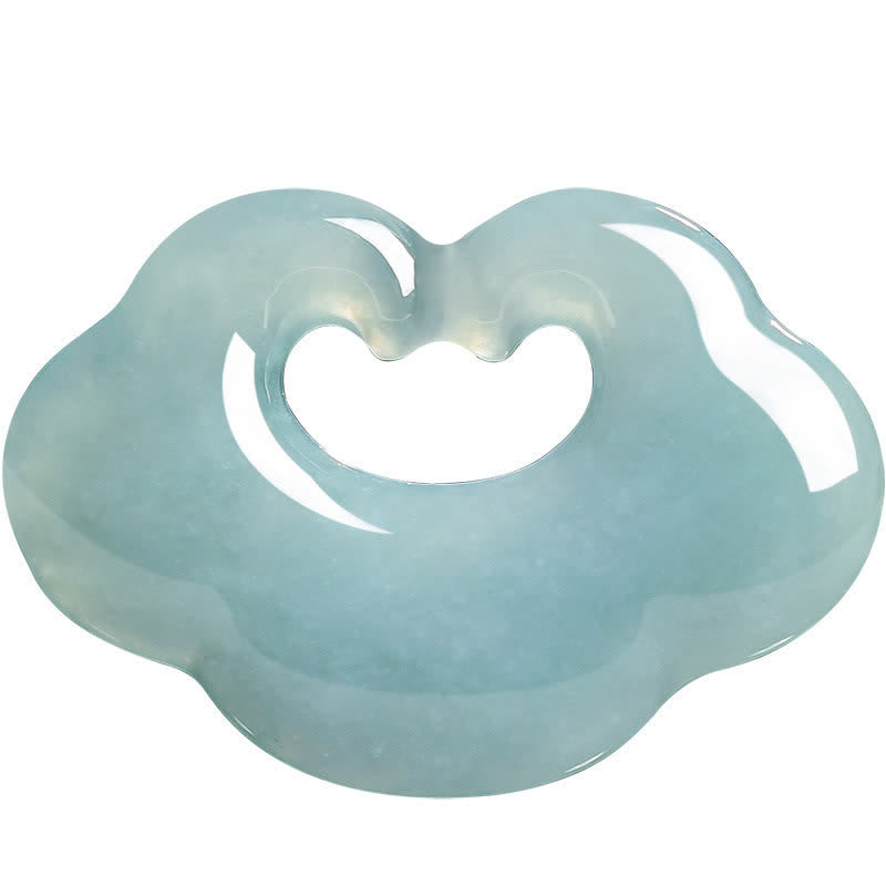 Buddha Stones Jade Ruyi Wolk Chinees Slot Gelukshanger Ketting - image 9