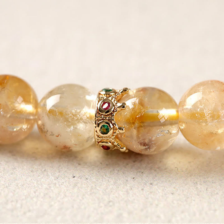 Buddha Stones Citrien Pi Xiu Dubbele Armband voor Overvloed en Rijkdom - image 17