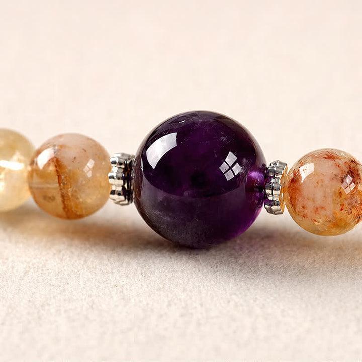 Buddha Stones Citrien Pi Xiu Dubbele Armband voor Overvloed en Rijkdom - image 16