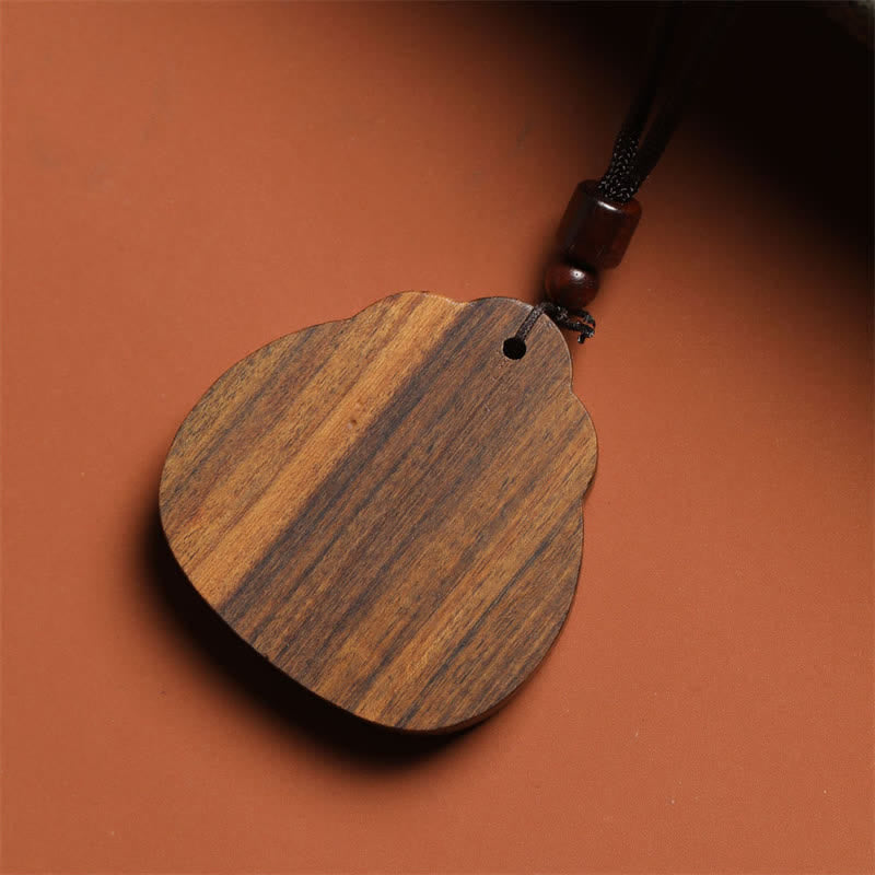 Buddha Stones Sappanwood Lotus Purity geëmailleerde gevlochten Ketting - image 3