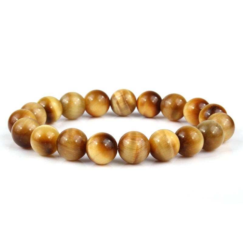 Buddha Stones Armband met tijgeroogkralen voor het verlichten van angst en stress - image 1