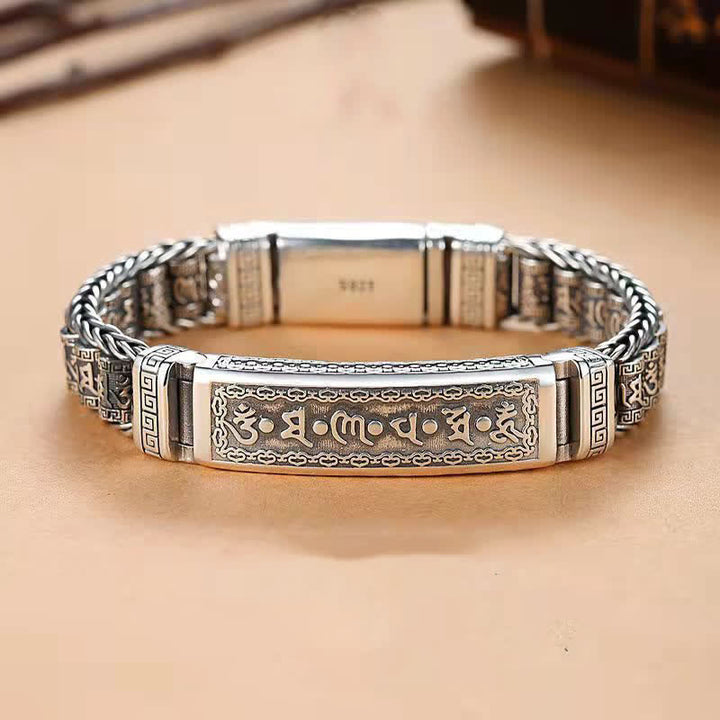Buddha Stones Koperen Om Mani Padme Hum Armband - 7,9–8,3 inch (20–21 cm) - image 0