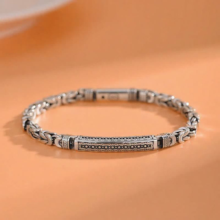 Buddha Stones Koperen Armband met drakenbotten vredespatroon. - 7,9–8,3 inch (20–21 cm) - image 0
