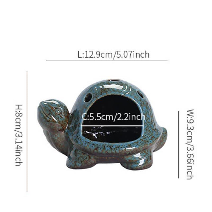 Buddha Stones Keramische schildpad Wierook - image 3