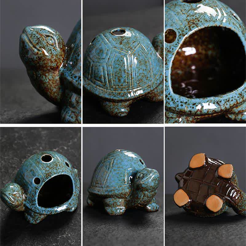 Buddha Stones Keramische schildpad Wierook - image 2