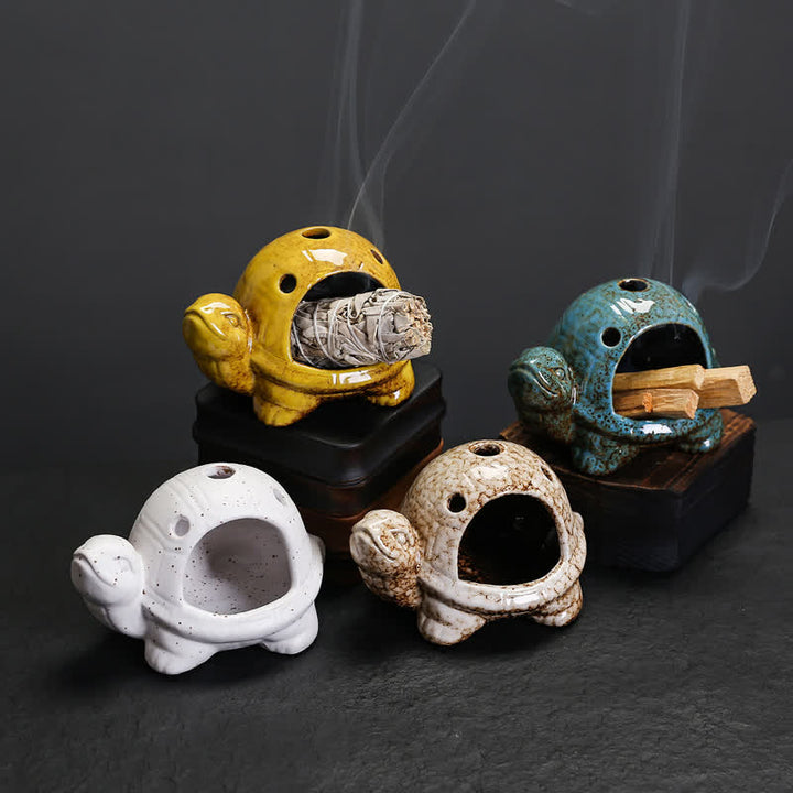 Buddha Stones Keramische schildpad Wierook - image 21