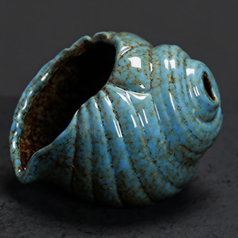 Buddha Stones Keramische Shankha Wierookbranders van schelpen - image 1