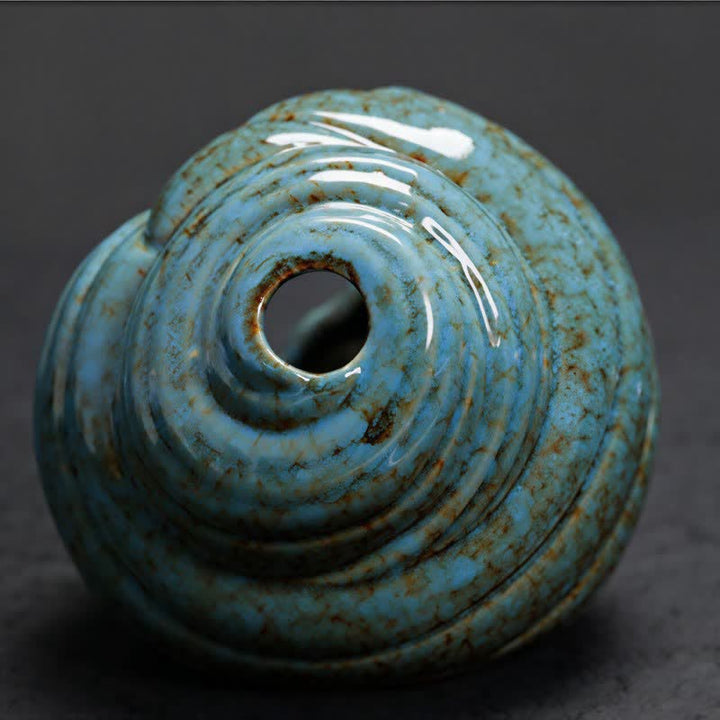 Buddha Stones Keramische Shankha Wierookbranders van schelpen - image 3