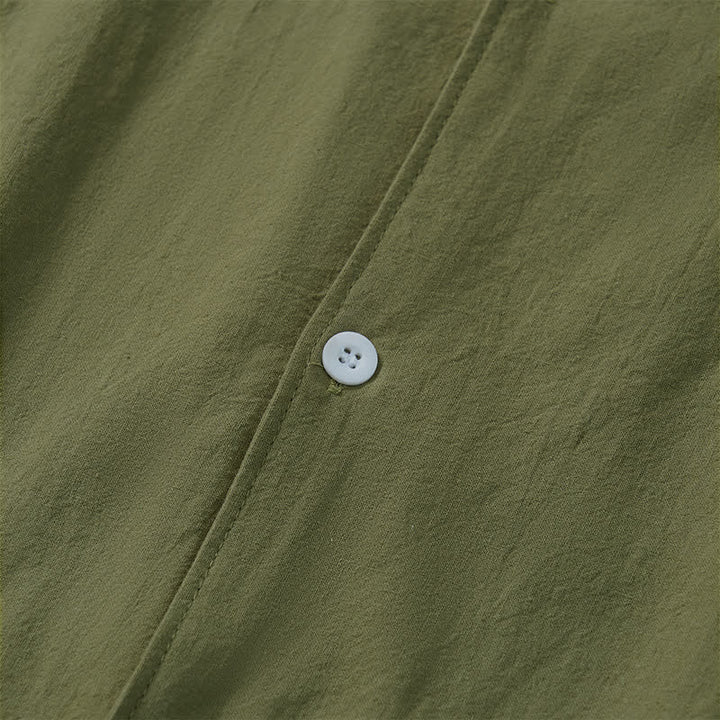 Buddha Stones Lente/Herfst Minimalistische Klassieke Button-Up Heren Overhemden met Lange mouw - image 4
