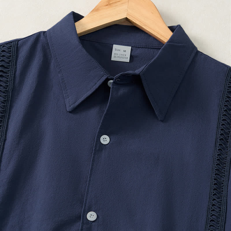 Buddha Stones Lente/Herfst Minimalistische Klassieke Button-Up Heren Overhemden met Lange mouw - image 11