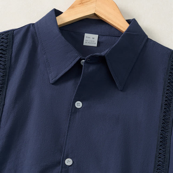Buddha Stones Lente/Herfst Minimalistische Klassieke Button-Up Heren Overhemden met Lange mouw - image 11