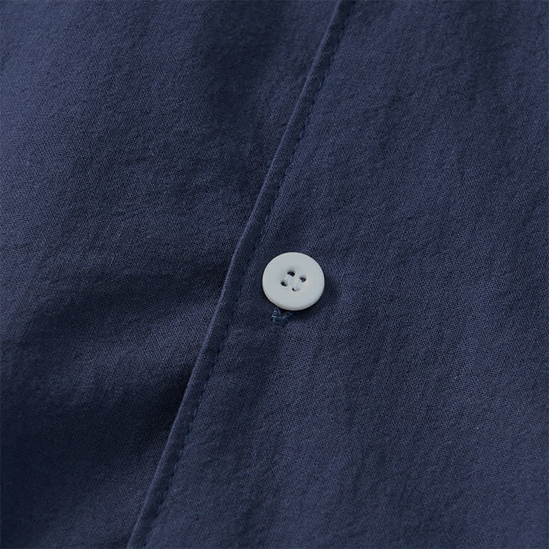 Buddha Stones Lente/Herfst Minimalistische Klassieke Button-Up Heren Overhemden met Lange mouw - image 15