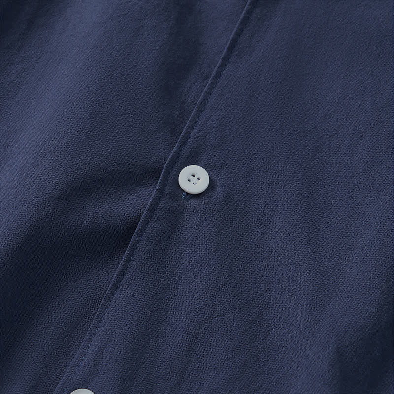 Buddha Stones Lente/Herfst Minimalistische Klassieke Button-Up Heren Overhemden met Lange mouw - image 14