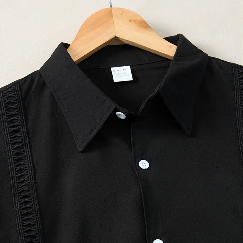 Buddha Stones Lente/Herfst Minimalistische Klassieke Button-Up Heren Overhemden met Lange mouw - image 19