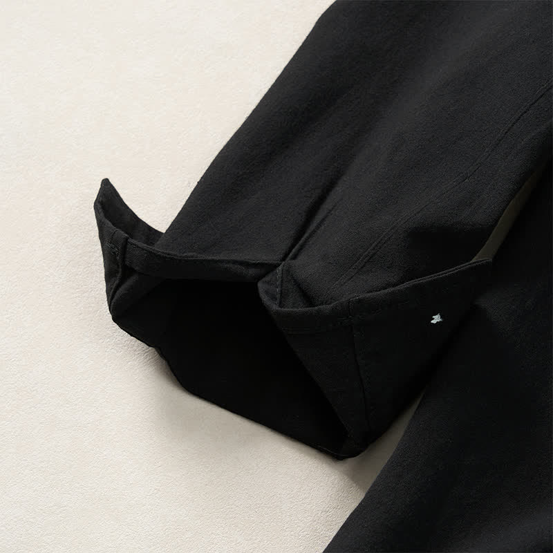 Buddha Stones Lente/Herfst Minimalistische Klassieke Button-Up Heren Overhemden met Lange mouw - image 24