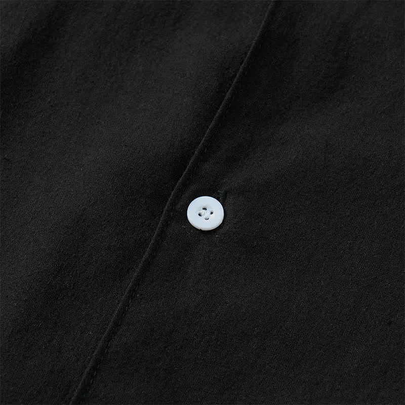 Buddha Stones Lente/Herfst Minimalistische Klassieke Button-Up Heren Overhemden met Lange mouw - image 21