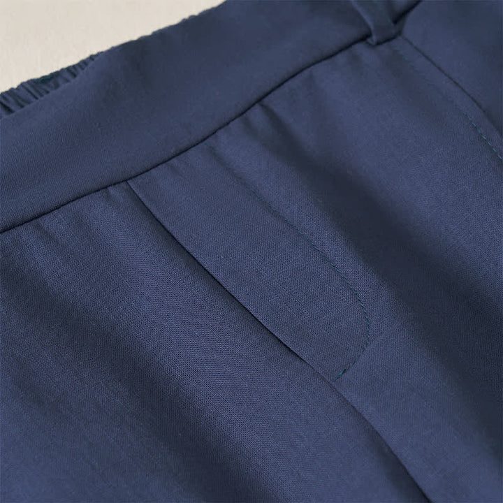 Buddha Stones Casual basic Enkellengte broek voor dames met Zakken , geschikt voor de lente en zomer. - image 5
