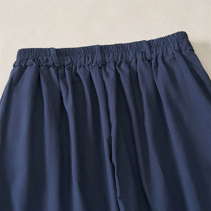 Buddha Stones Casual basic Enkellengte broek voor dames met Zakken , geschikt voor de lente en zomer. - image 3