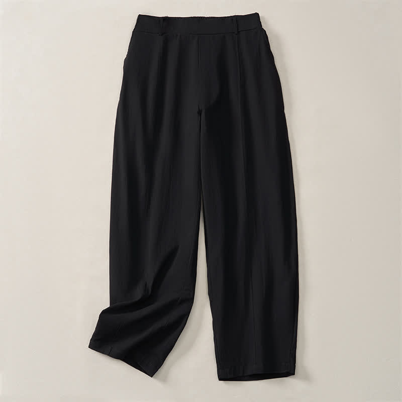 Buddha Stones Casual basic Enkellengte broek voor dames met Zakken , geschikt voor de lente en zomer. - image 11
