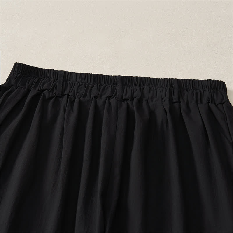 Buddha Stones Casual basic Enkellengte broek voor dames met Zakken , geschikt voor de lente en zomer. - image 13