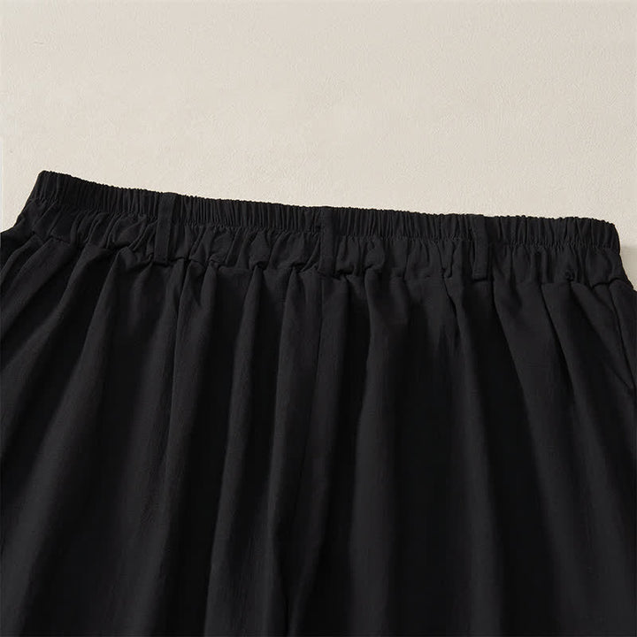 Buddha Stones Casual basic Enkellengte broek voor dames met Zakken , geschikt voor de lente en zomer. - image 13