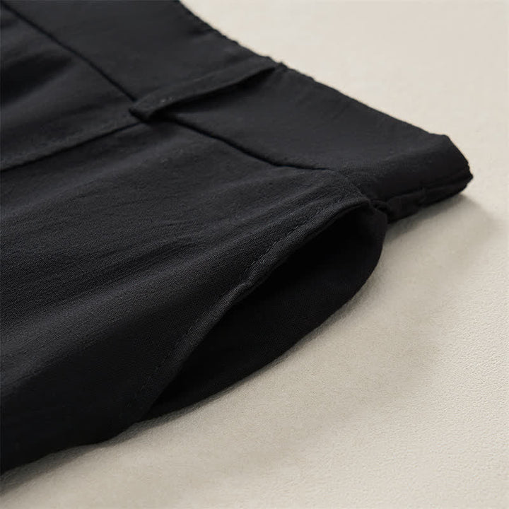 Buddha Stones Casual basic Enkellengte broek voor dames met Zakken , geschikt voor de lente en zomer. - image 14