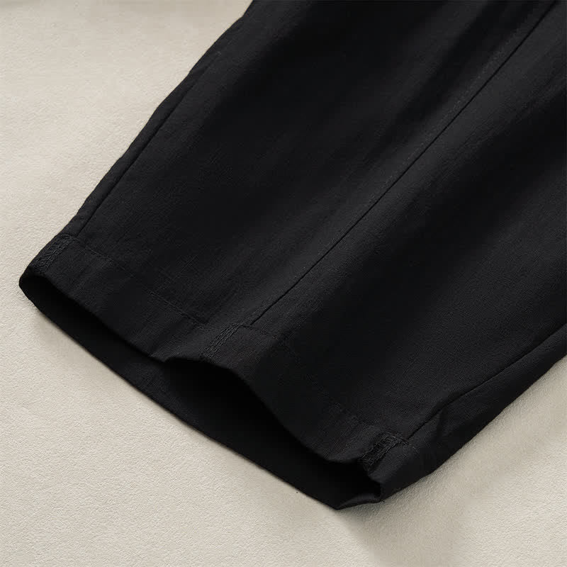 Buddha Stones Casual basic Enkellengte broek voor dames met Zakken , geschikt voor de lente en zomer. - image 15