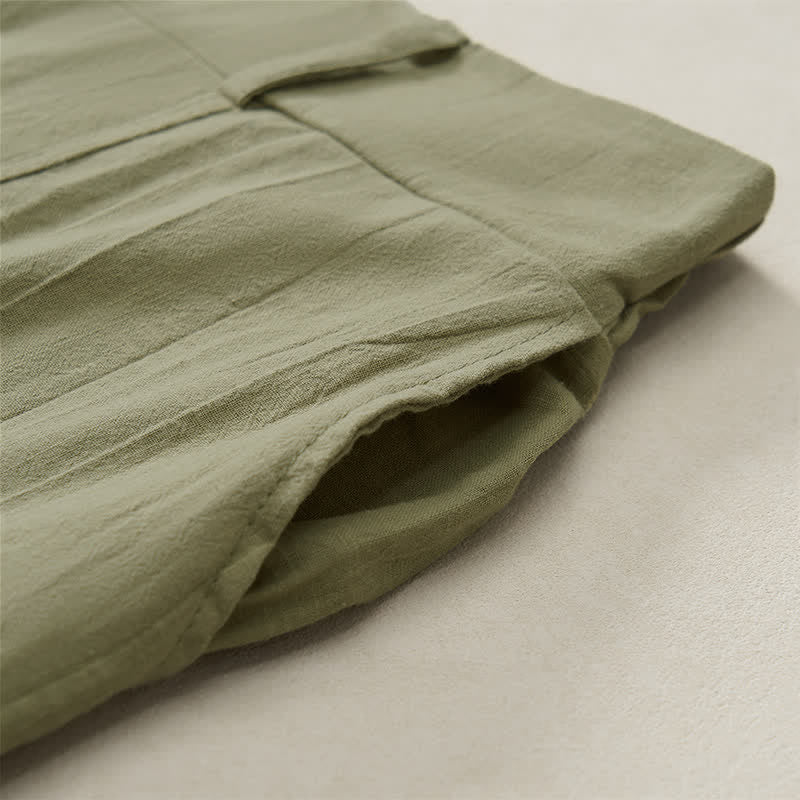 Buddha Stones Casual basic Enkellengte broek voor dames met Zakken , geschikt voor de lente en zomer. - image 29