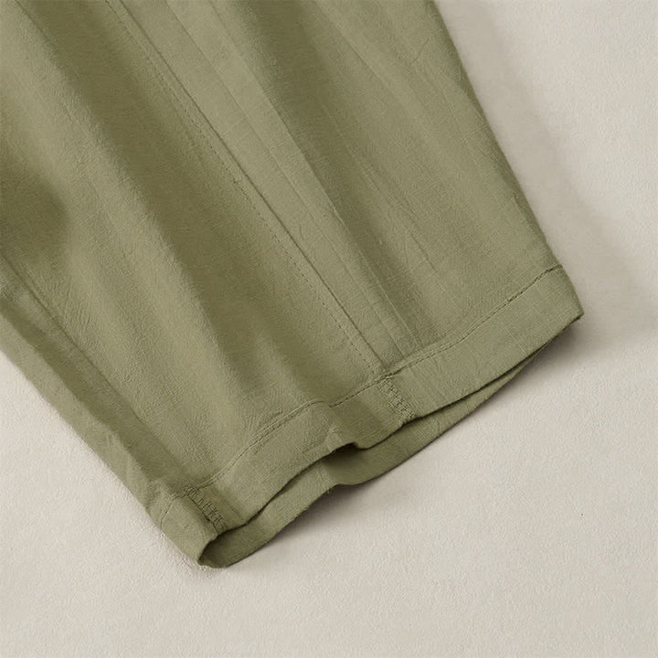 Buddha Stones Casual basic Enkellengte broek voor dames met Zakken , geschikt voor de lente en zomer. - image 31