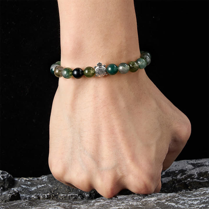 Buddha Stones Mosagaat Koperen Schildpad Kalm Armband - image 4