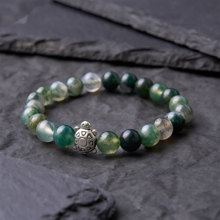 Buddha Stones Mosagaat Koperen Schildpad Kalm Armband - image 3