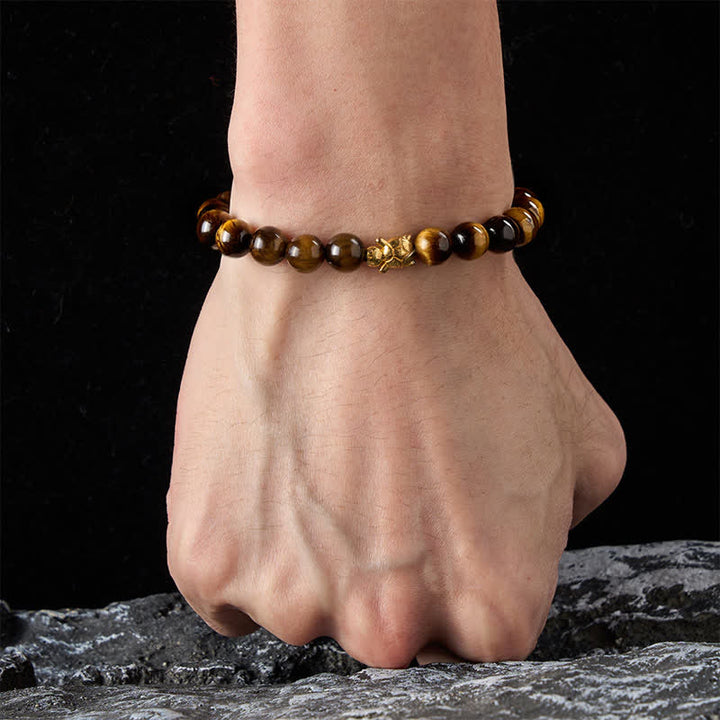 Buddha Stones Accessoires met natuurlijke tijgeroogkralen en schildpadmotief - image 13